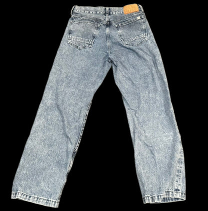 PacSun ‘Medium Indigo’ Cargo Baggy Jeans (W-30,L-32)